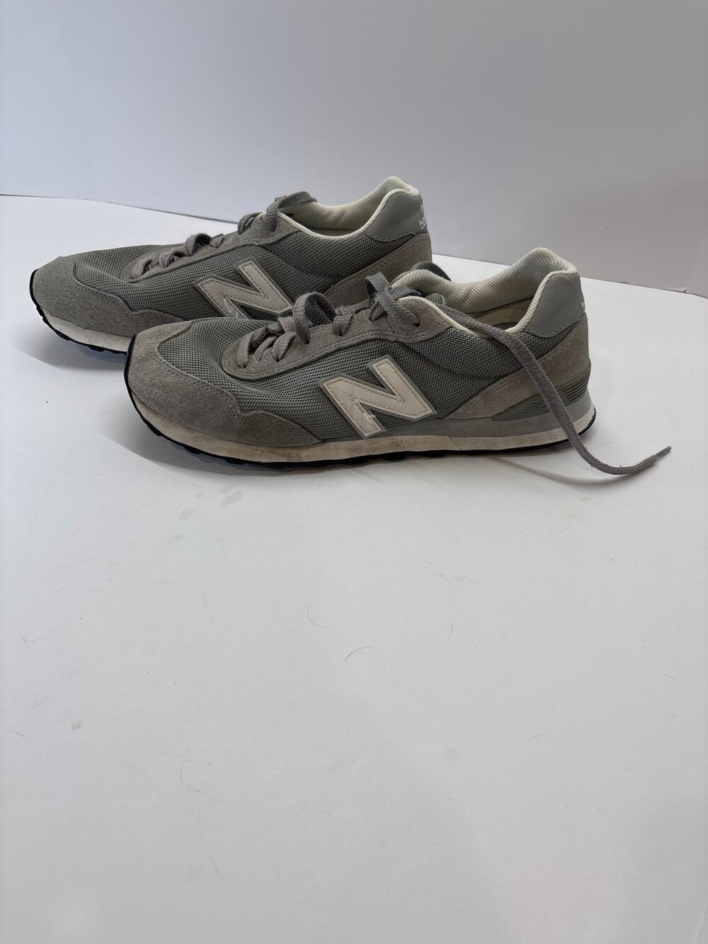 New Balance 515 Men’s Size 10.5 Gray Suede Mesh Sneakers No Insoles